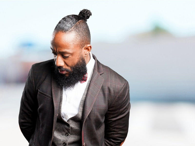 long receding hairline haircuts for black men