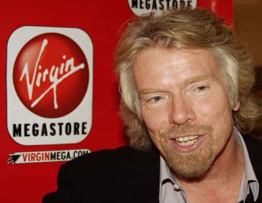 Photo of Richard Branson hairstyle.