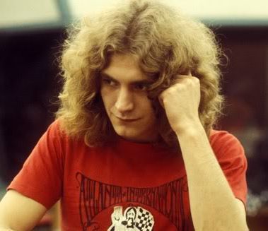 Robert Plant long hairstyle picture.