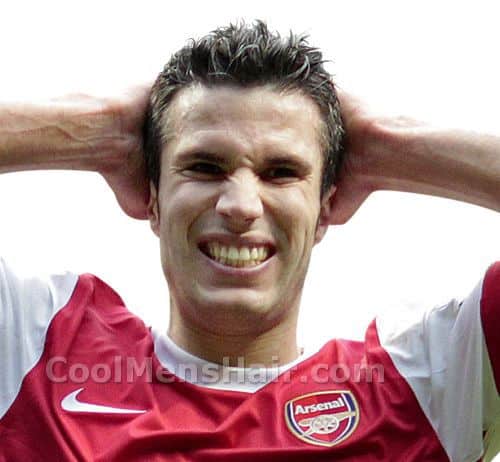 Photo of Robin Van Persie hairstyle.