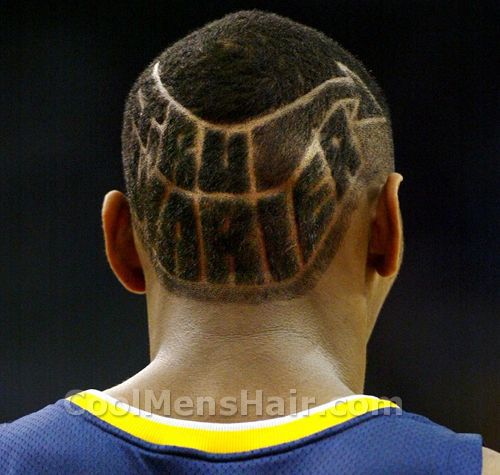 Picture of Ron Artest haircut with Tru Warier.