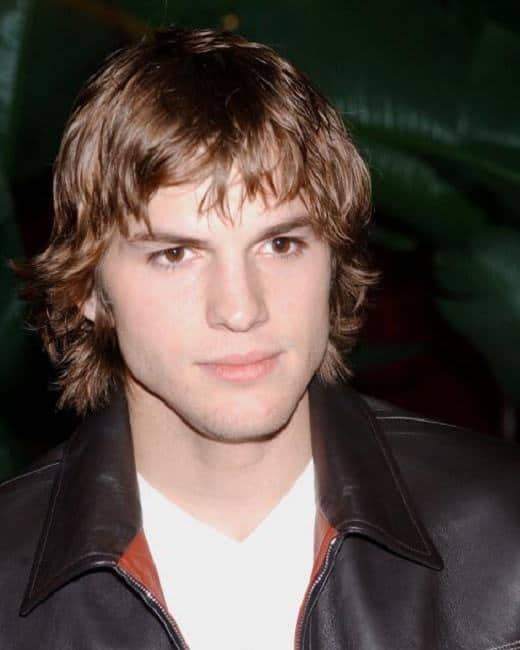 Shag haircut from Ashton Kutcher