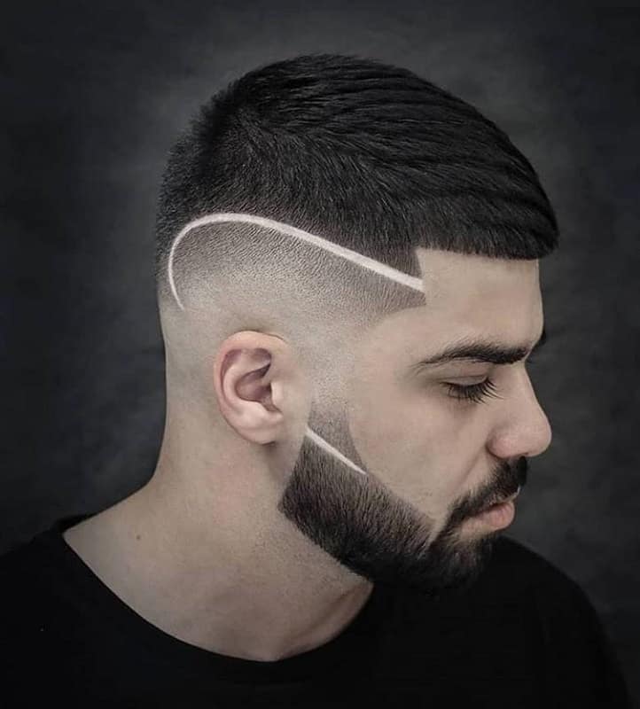 Medium Mens Haircuts Long On Top Faded Sides 