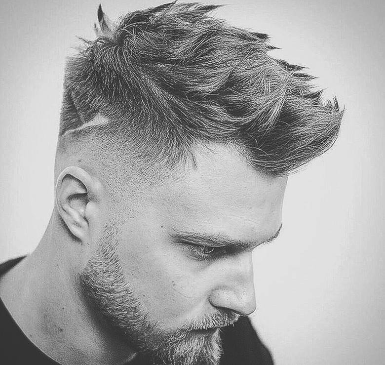 Men's Hairstyle Shaved Sides Long Top