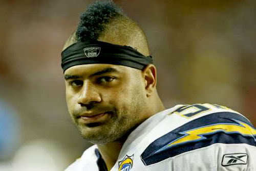 Picture of Shawne Merriman mohawk hair.