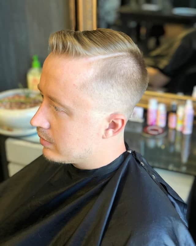 men's short fade haircuts with hard line