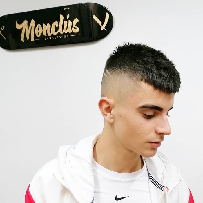 Short French Crop with High Skin Fade