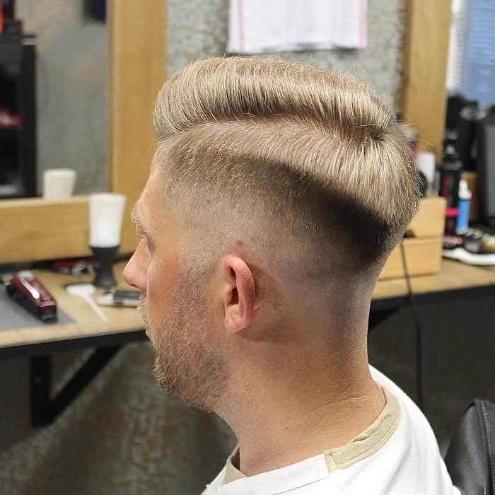 short blonde hair with undercut