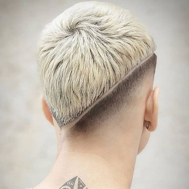 short blonde hairstyle for men