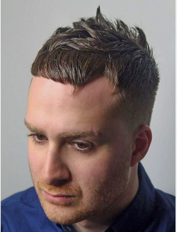 short and spiky thick hair for men