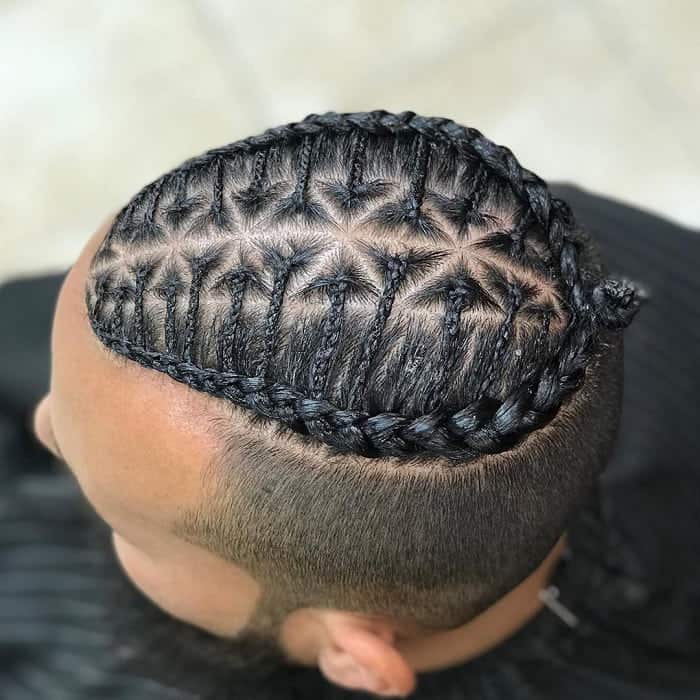 Man Bun Braids On Short Hair