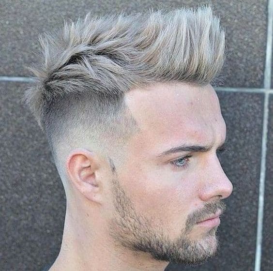 short mohawk haircut with fade