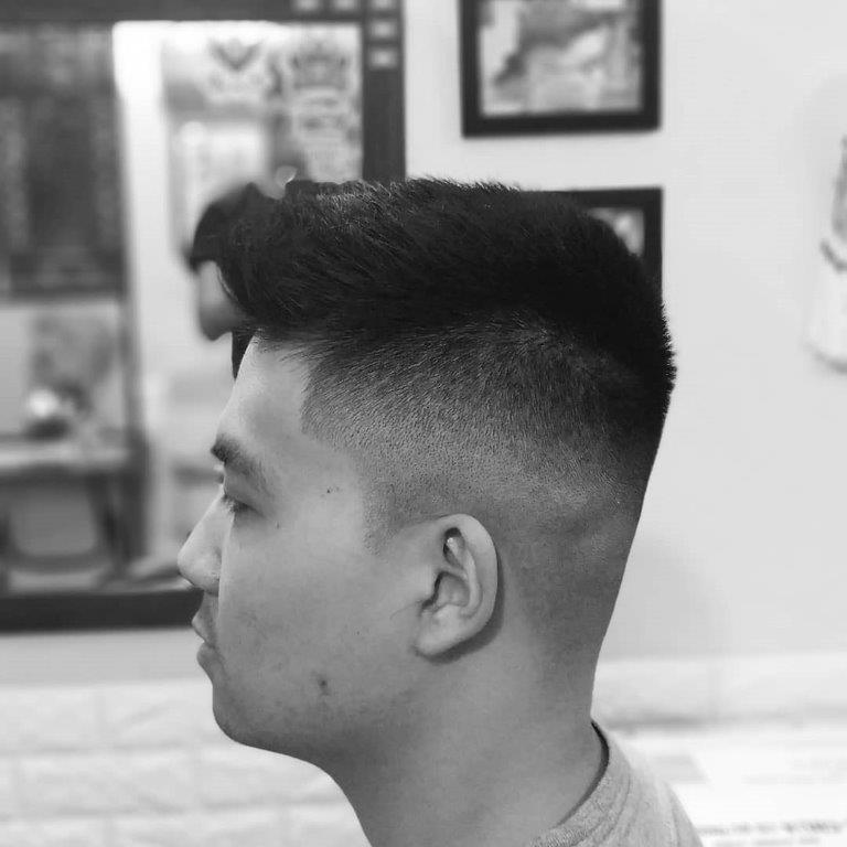 flat top short quiff hairstyle