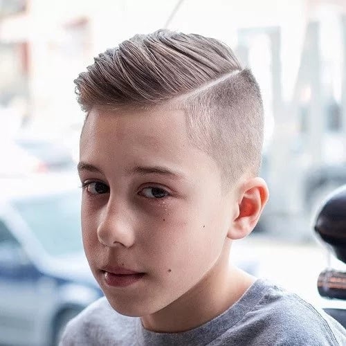 side part haircut for 13 year old boy