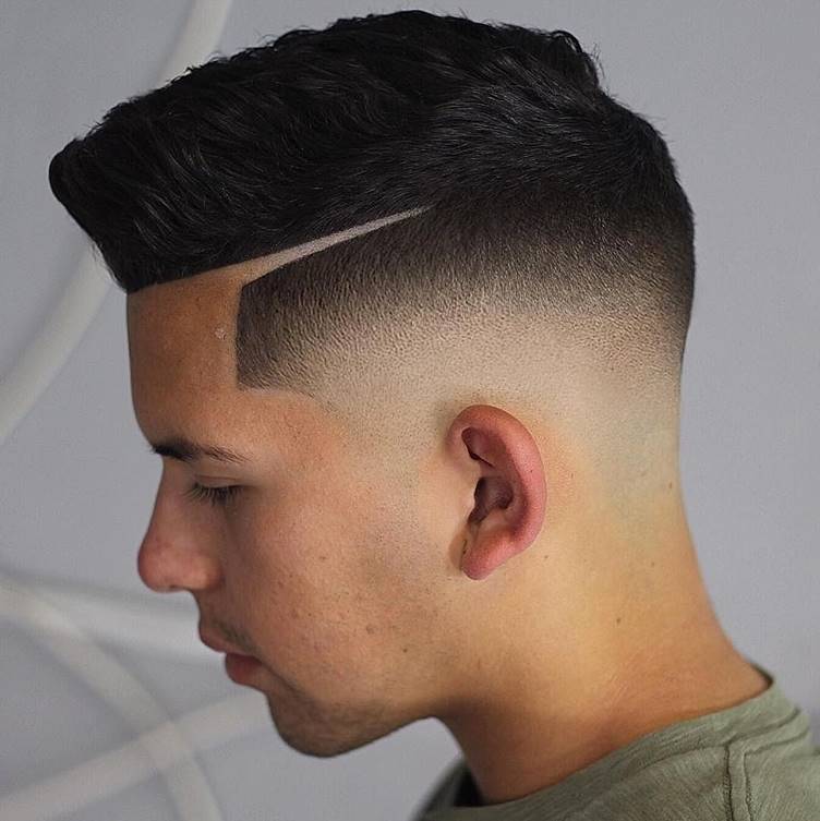 skin fade comb over