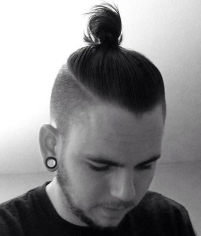 slick back bun with undercut