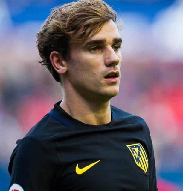 Antoine Griezmann's layered hairstyle