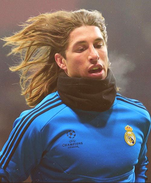  Sergio Ramos long hairstyle