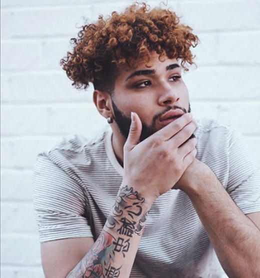 curly undercut styles for mixed guys