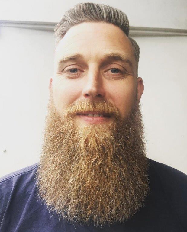 taper fade hairstyles with long beard