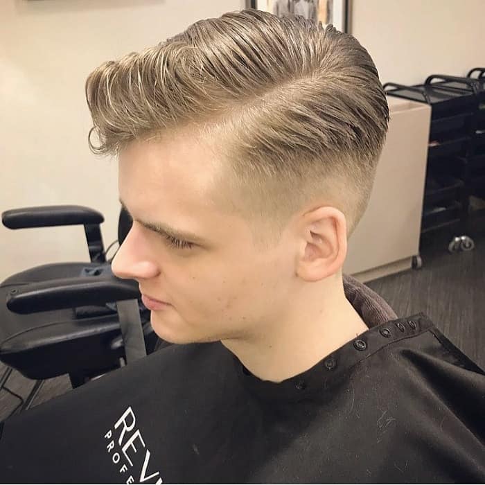 side part tapered undercut