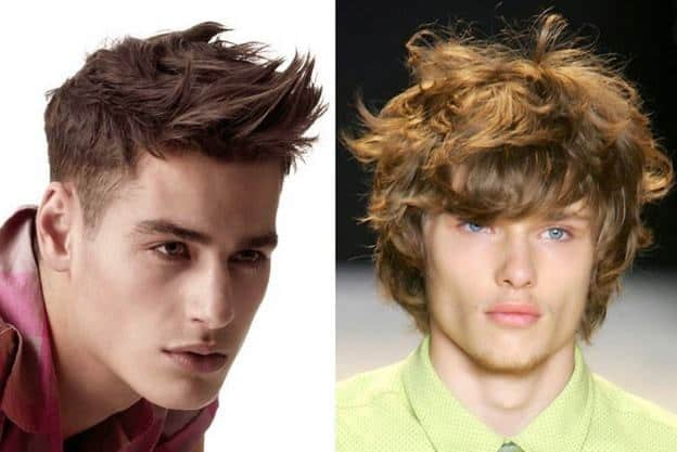 wavy tousled hairstyle for teenage boy