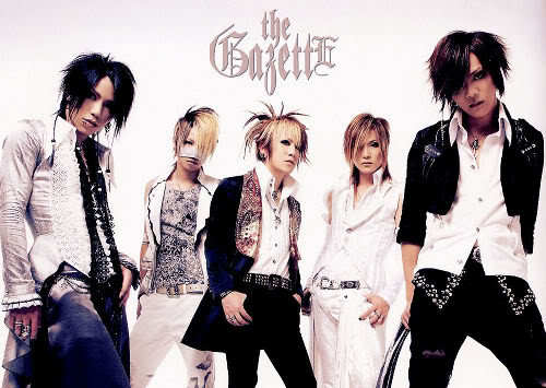 Photo of The GazettE, a Japanese visual kei rock band.