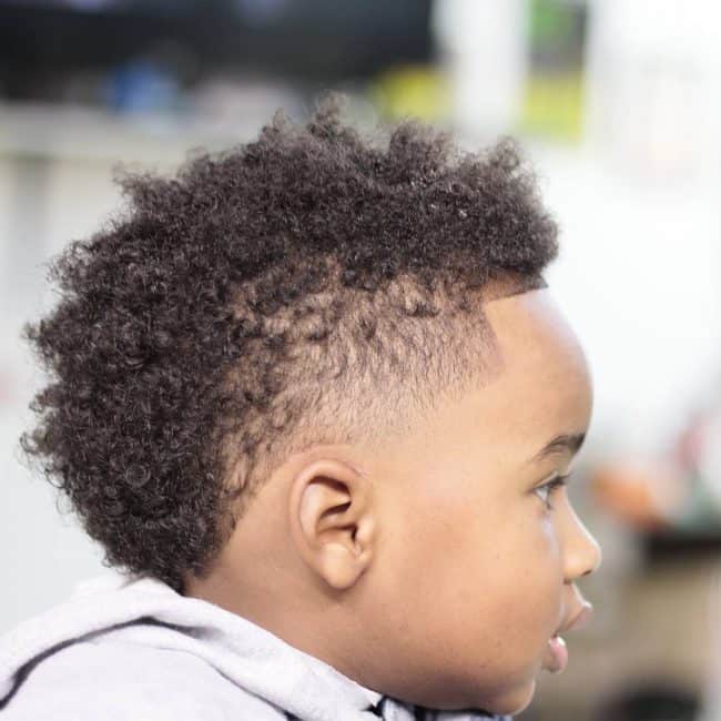 burst fade curly mohawk for toddler boy