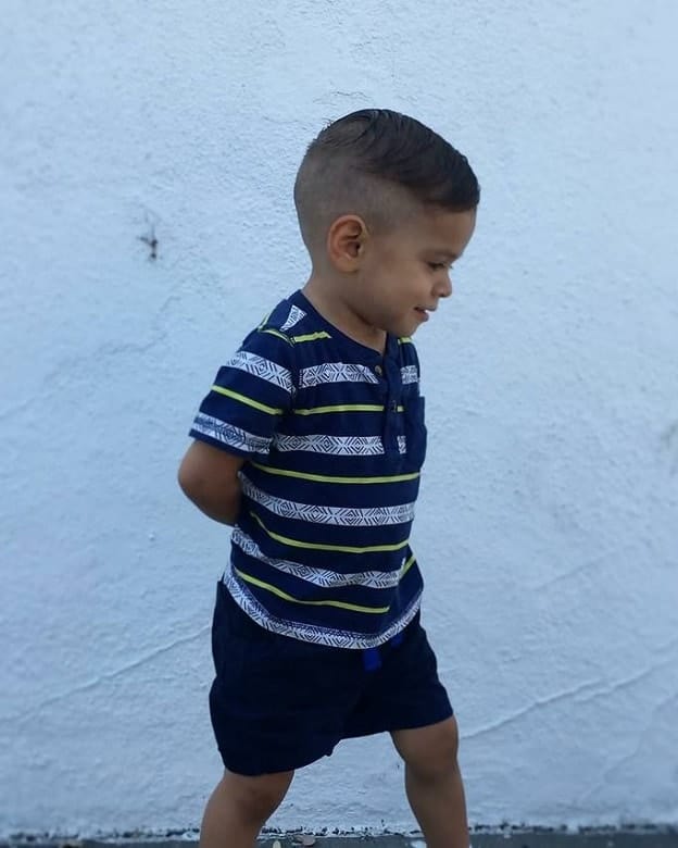 short hair with fade for toddler boy