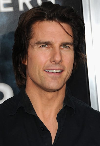 casual hairstyle of tom cruise