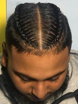 20 Stunning Two Braided Hairstyles for Men (Trending in 2024)