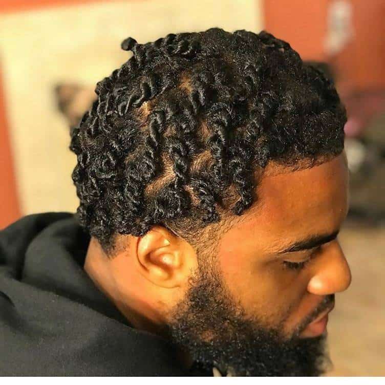 black guy with two strand twist hairstyle