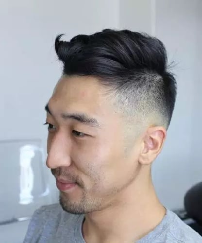 Men's High Fade Undercut with Comb Over