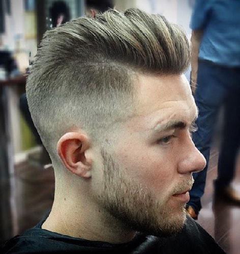 comb over with high fade undercut