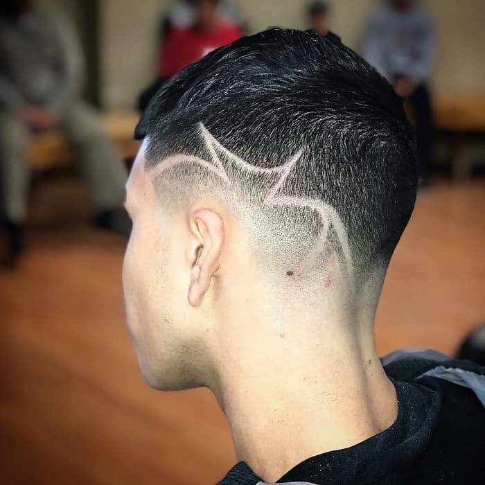 Undercut Low Fade With Design