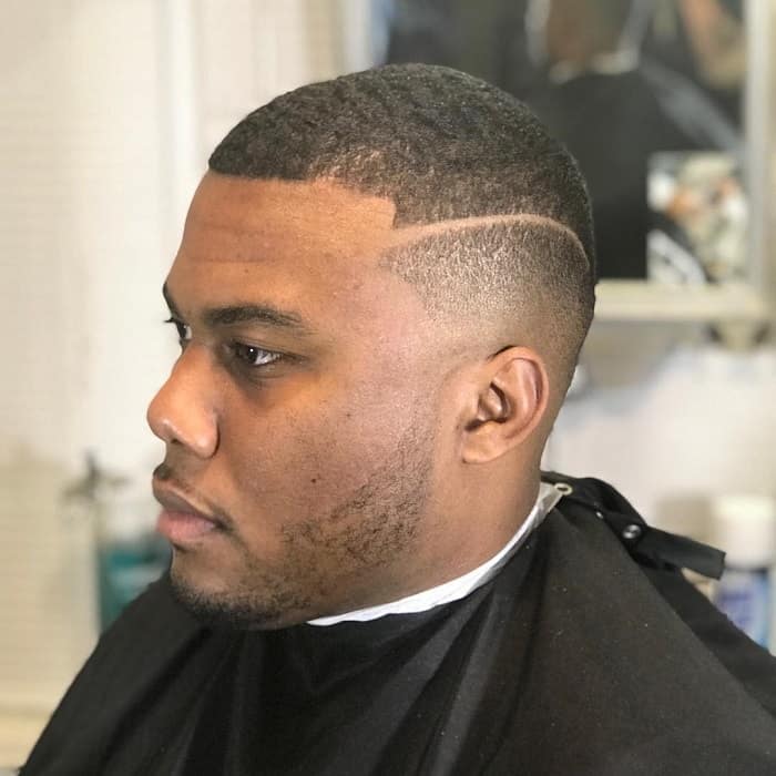 undercut fade for black men