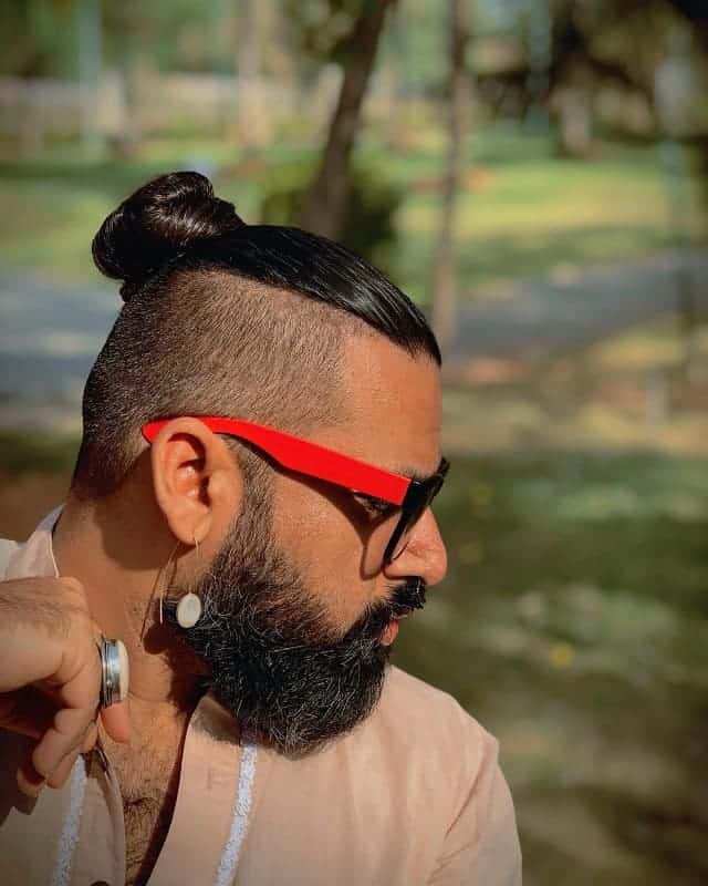 man bun for viking hair