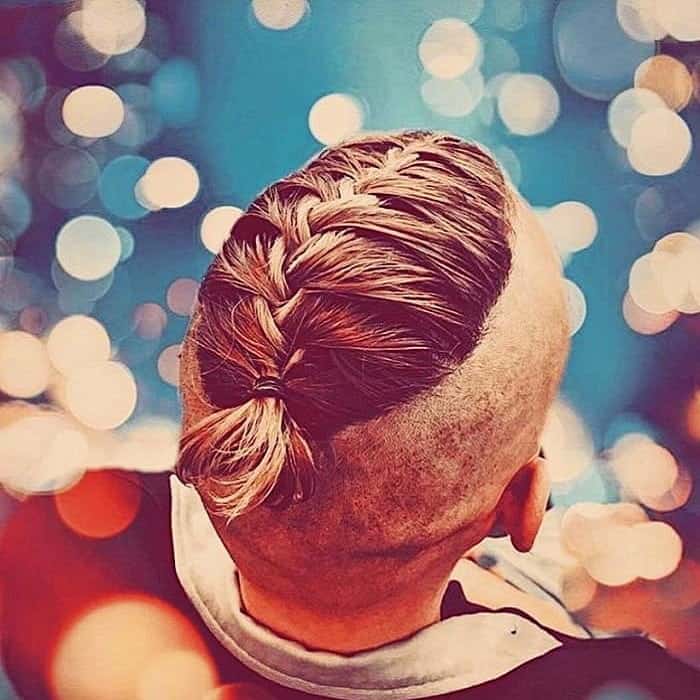 french viking braided hairstyle for men