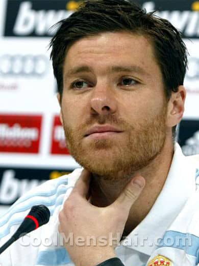 Photo of Xabi Alonso hairstyle.