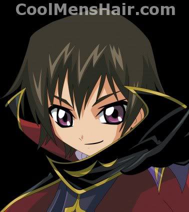 Zero (code geass) hairstyle. 