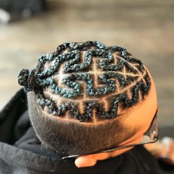 zig zag feed in braids