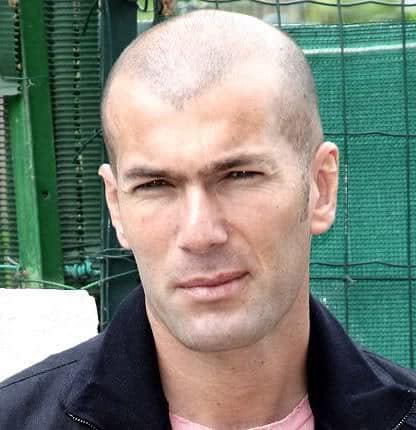 Zinedine Zidane bald hairstyle